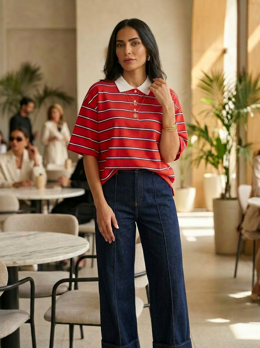 The Red Polo Edit modest outfit inspiration