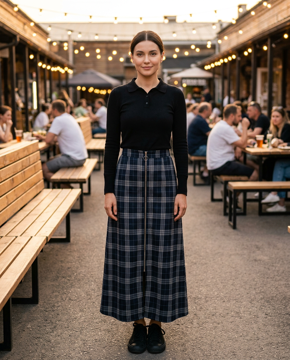 Food Court Golden Hour modest outfit inspiration